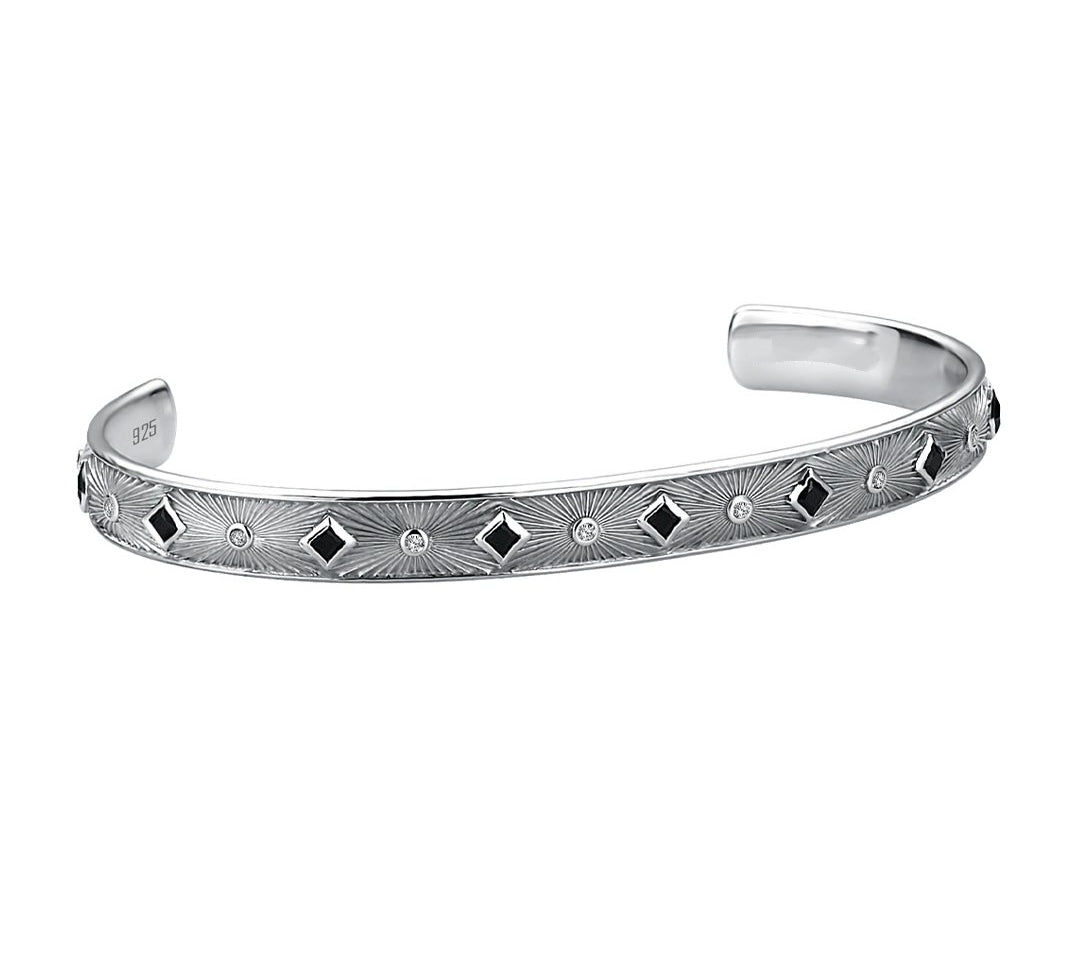 Exclusive Adjustable Sunbeam Cuff Style Bangle/kadaa/Handcuff | Sterling Silver Bracelet Authenticity and