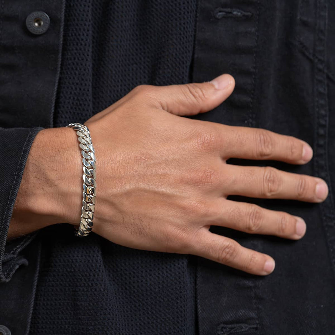 10mm Wide Solid Miami Cuban Link Bracelet | Sterling Silver Bracelet Authenticity and