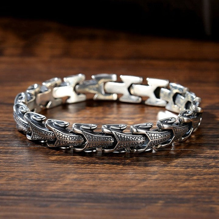 Zyan Gems | Unique Dark Serpent Bracelet | 925 Sterling Silver Oxidized Bracelet Jewelry Authenticity and 925