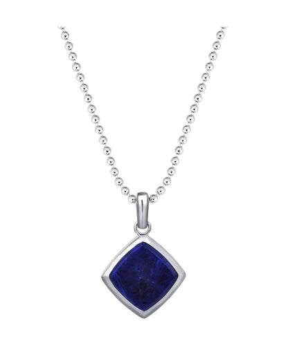 Zyan Gems | Unique Designed Silver Pendant in Natural Sodalite for Men,  Sterling Silver Pendant