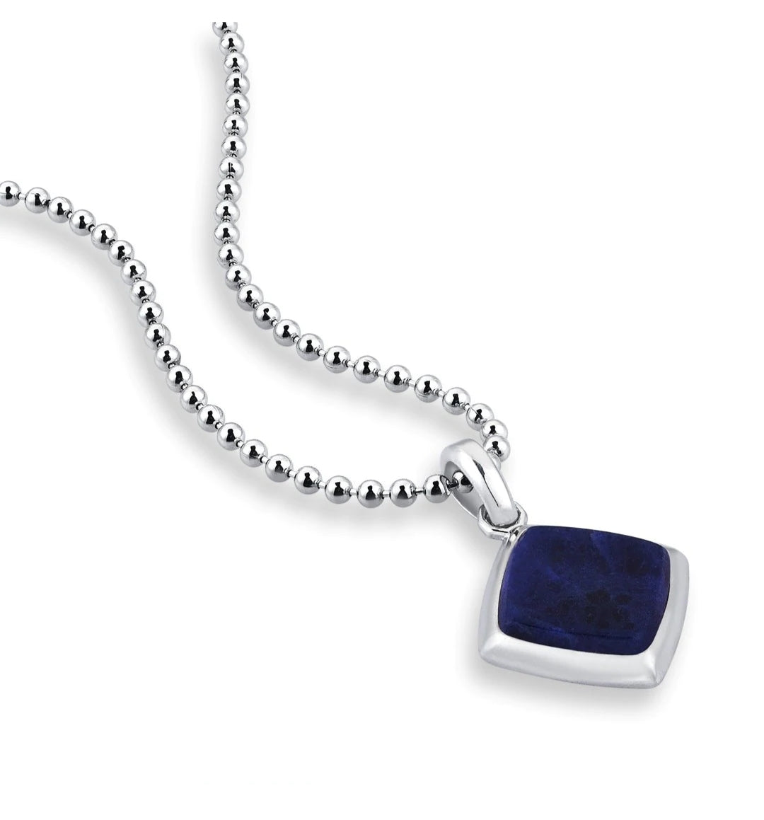 Zyan Gems | Unique Designed Silver Pendant in Natural Sodalite for Men,  Sterling Silver Pendant
