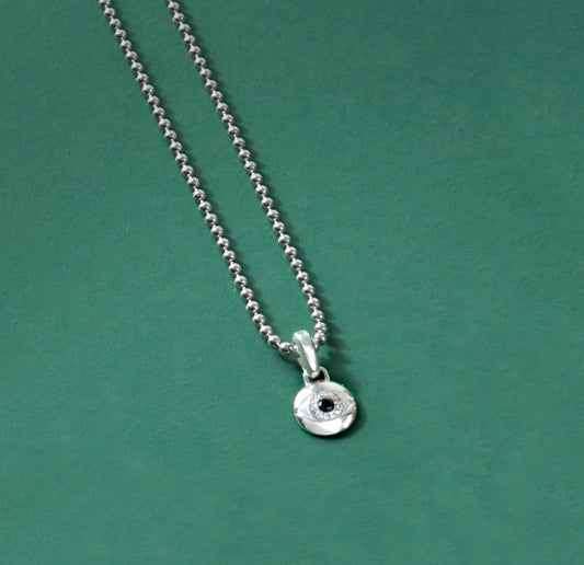 Zyan Gems | Unique Designed Evil Eye Pendant |  Sterling Silver Pendant