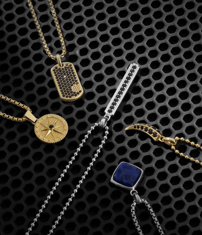 Zyan Gems | Unique Designed Claw Pendant Studded with Black Zircons |  Gold Micron Plated  Sterling Silver Pendant