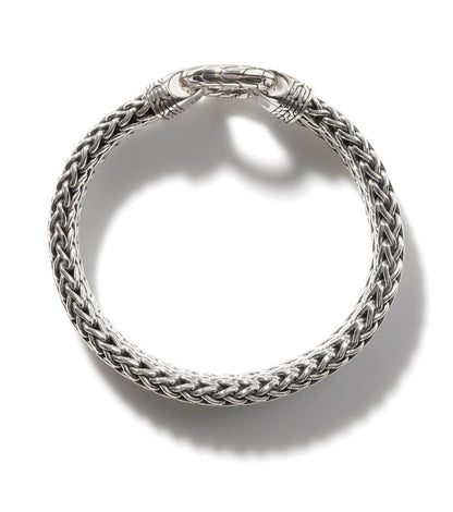 Zyan Gems | Classic Chain Ring Clasp Bracelet for Men |  Sterling Silver Bracelet