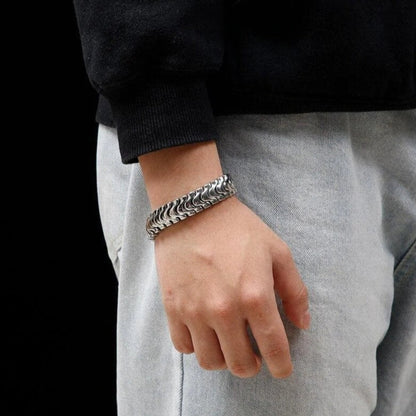 18mm wide, Solid Unique Watch Style High Polished Bracelet for Men |  Sterling Silver Bracelet Authenticity and