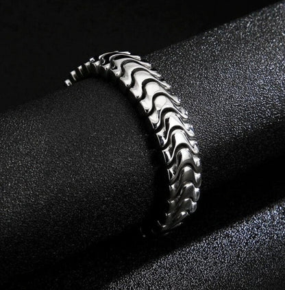 18mm wide, Solid Unique Watch Style High Polished Bracelet for Men |  Sterling Silver Bracelet Authenticity and