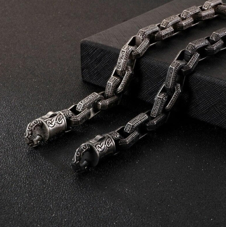 13mm wide, Unique Vintage Artistry Ancient Oxidized Bracelet |  Sterling Silver Bracelet