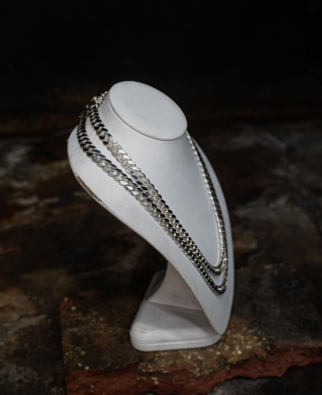 Zyan Gems | 14mm Wide Solid Miami Cuban Link Chain |  Sterling Silver Chain