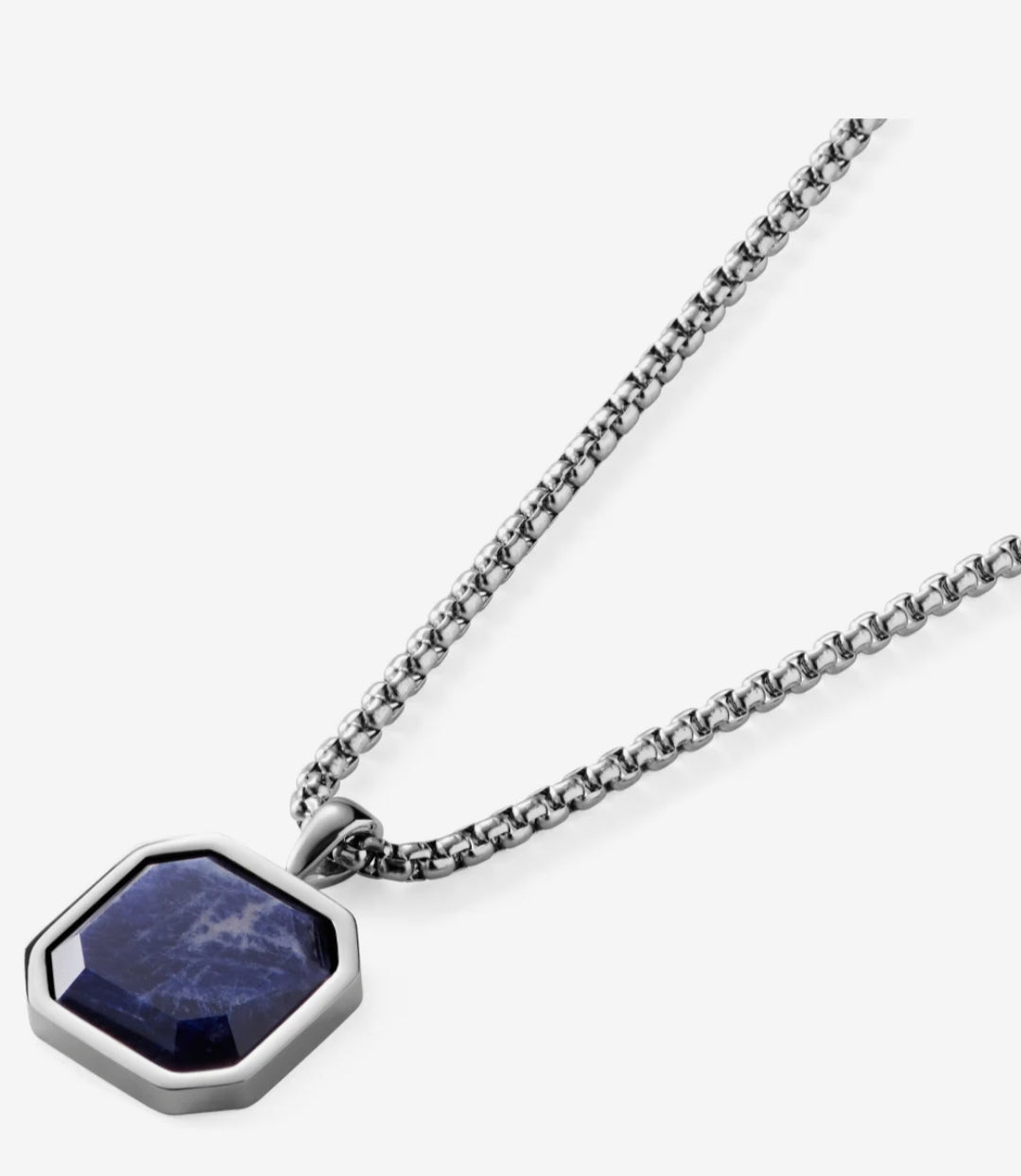 Zyan Gems | Unique Designed Silver Pendant in Natural Sodalite for Men,  Sterling Silver Pendant