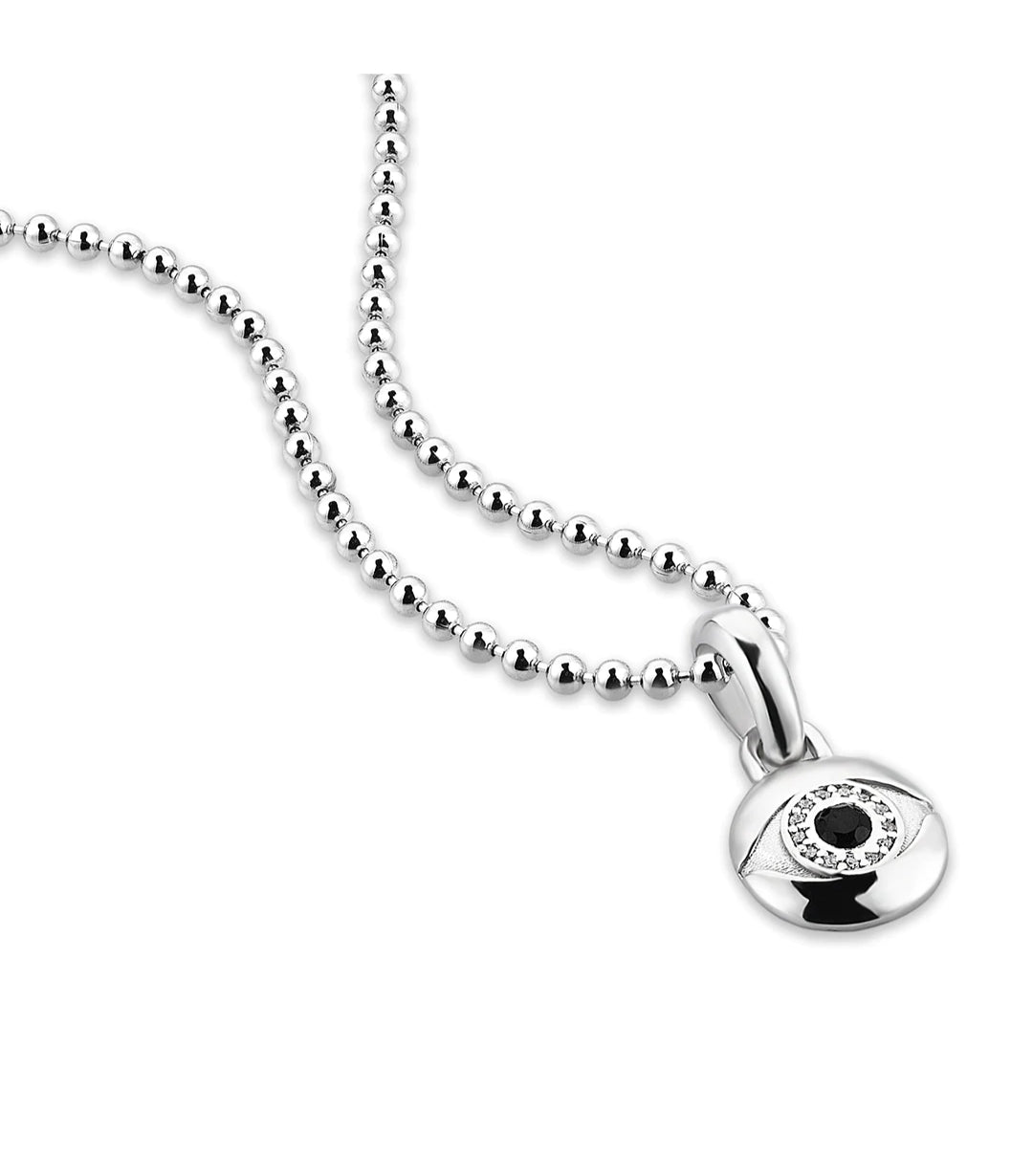 Zyan Gems | Unique Designed Evil Eye Pendant |  Sterling Silver Pendant