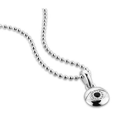 Zyan Gems | Unique Designed Evil Eye Pendant |  Sterling Silver Pendant