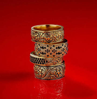 Zyan Gems | Exclusive Premium Classic Band Ring for Men, Oxidized Sterling Silver  Ring | Jewellery for Men