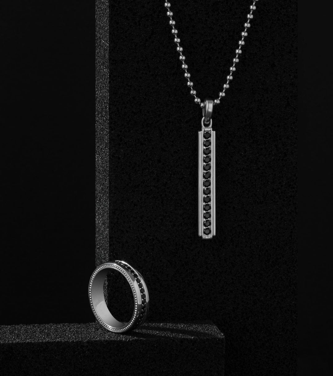 Zyan Gems | Exclusive Pave Band Ring for Men, Sterling Silver  Ring | Jewellery for Men
