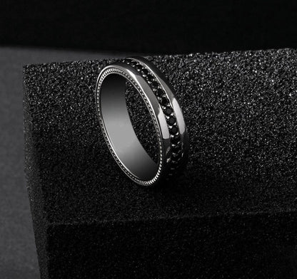 Zyan Gems | Exclusive Pave Band Ring for Men, Sterling Silver  Ring | Jewellery for Men