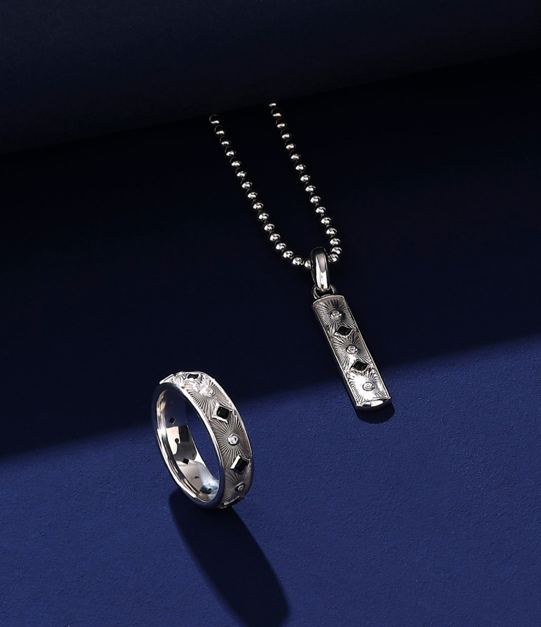 Zyan Gems | Exclusive Sunbeam Band Ring for Men, Oxidized Sterling Silver  Ring | Jewellery for Men