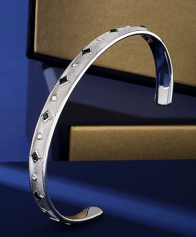 Exclusive Adjustable Sunbeam Cuff Style Bangle/kadaa/Handcuff |  Sterling Silver Bracelet Authenticity and