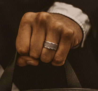 Zyan Gems | Classic Oxidized Silver Band |  Sterling Silver Ring