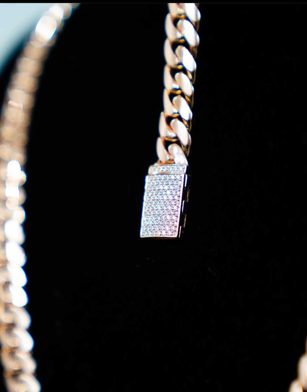 Zyan Gems | Solid 10mm Miami Cuban Link Bracelet with Iced Lock |  Gold Micron Plated on  Sterling Silver Bracelet with AAA+ Quality Swarovski Diamonds