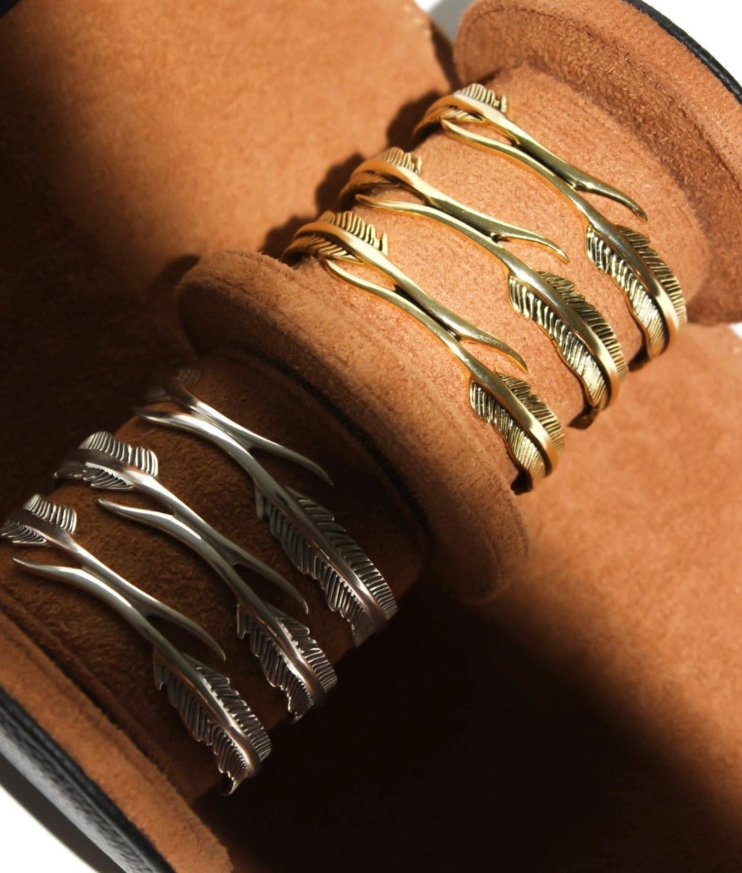 Zyan Gems | Unique Adjustable Feather Style Bangle/kadaa/Handcuff for Men & Boys |  Sterling Silver Bracelet