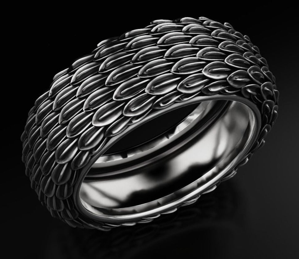Zyan Gems | Exclusive Eagle Feather Band Ring for Men, Oxidized Sterling Silver  Ring | Jewellery for Men