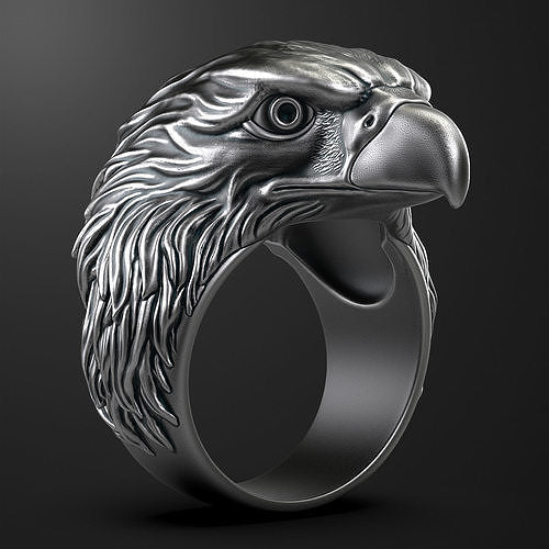 Zyan Gems | Unique Designed Eagle Ring |  Sterling Silver Oxidized Ring