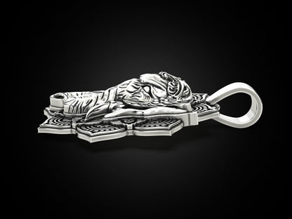 Zyan Gems | Unique Designed Ganesha Pendant |  Sterling Silver Oxidized Pendant