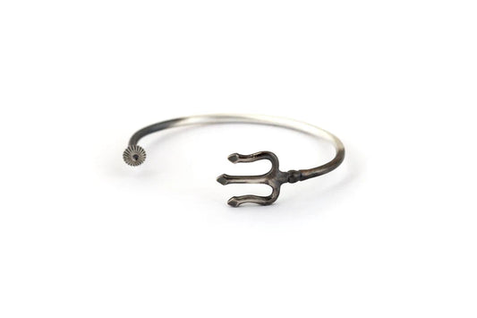 Zyan Gems | Unique Trishul Symbol Bracelet | 925 Sterling Silver Oxidized Bracelet Jewelry Authenticity and 925