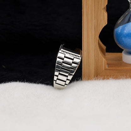Turkish Onyx Stone Men's Ring Handmade Exclusive Design