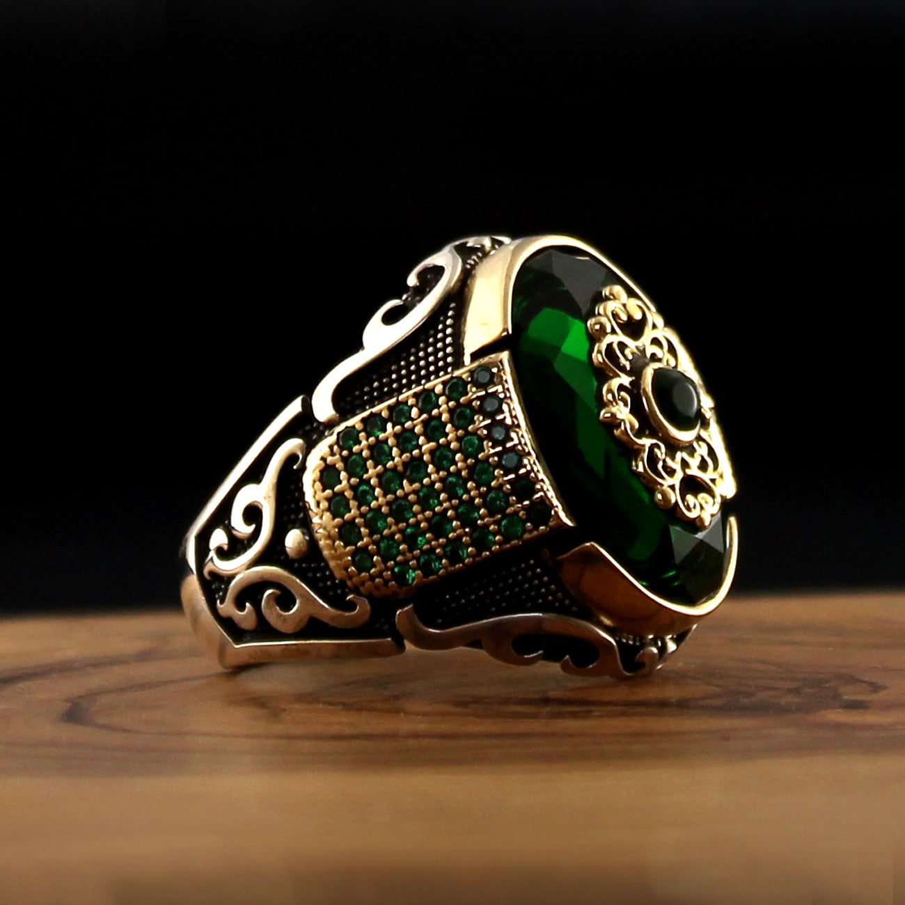 Turkish Zircon Stone Ring Handmade Special Design