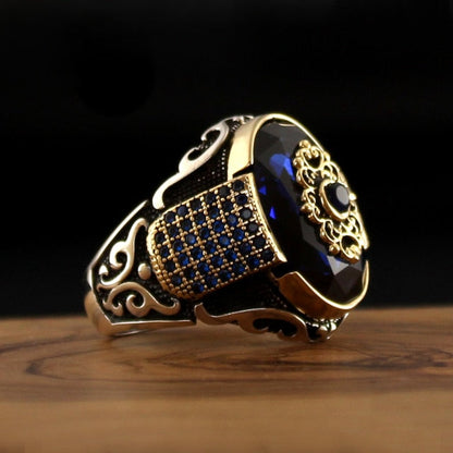 Turkish Zircon Stone Ring Handmade Special Design