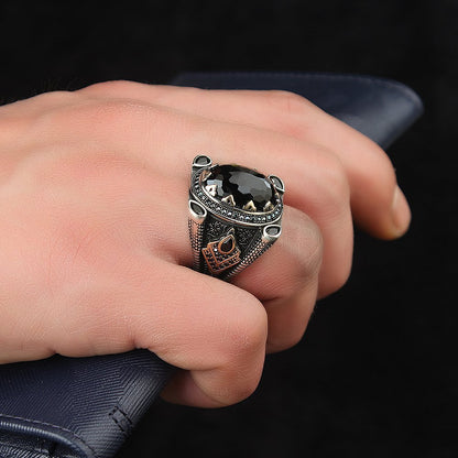 Zircon Natural Stone Handmade Ring