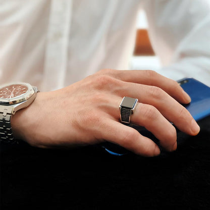 Turkish Onyx Stone Men's Ring Handmade Special Design