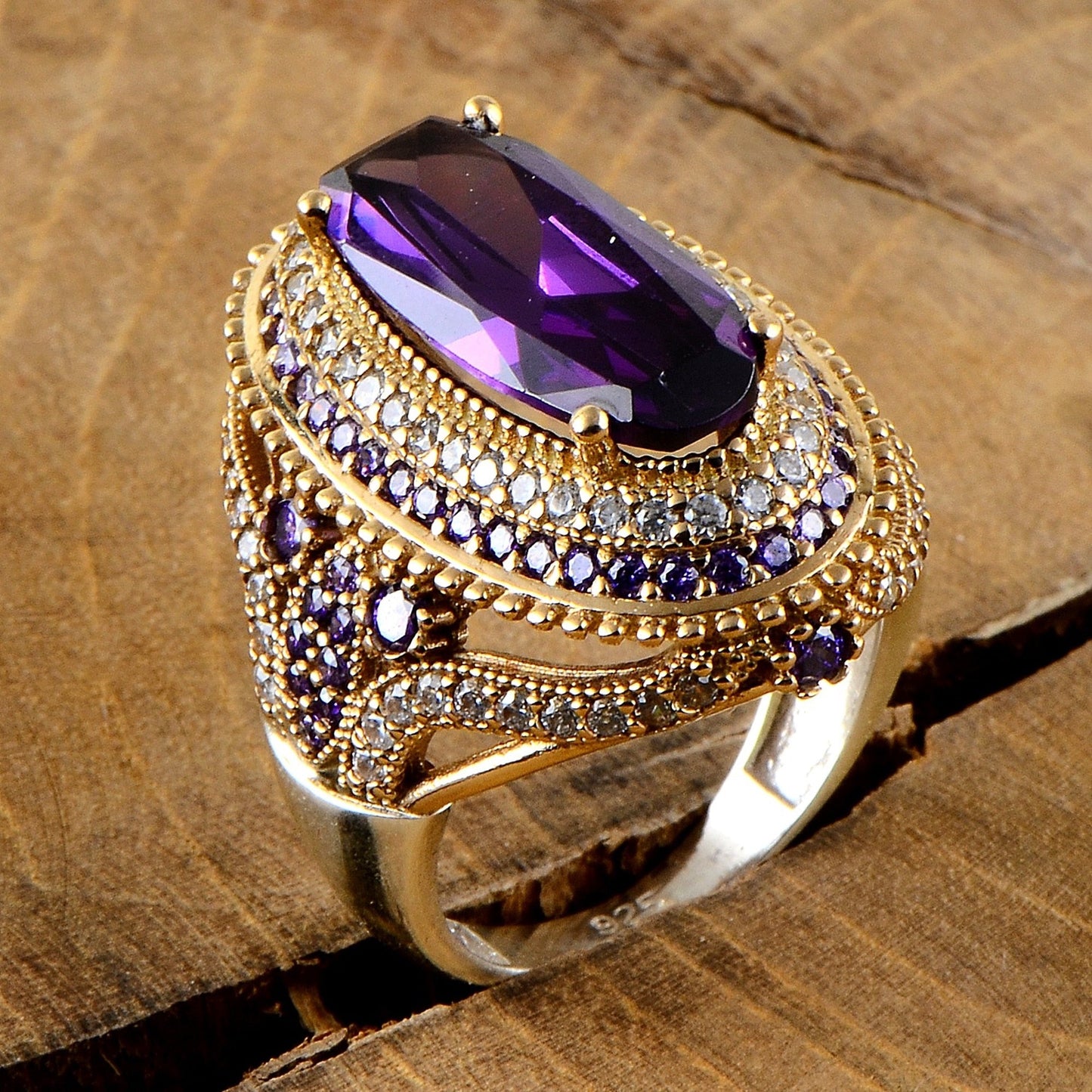 Turkish Handmade Purple Amethyst Ring For Women