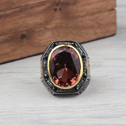Turkish Zultanite Stone Rhodium Plated Handmade Ring