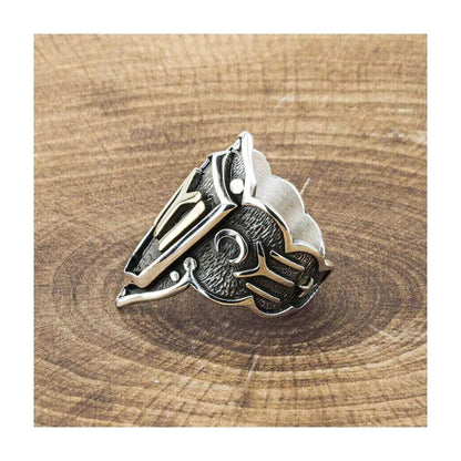 Ottoman Tribe Thumb Men Silver Ring, Ottoman Islamic Limited Edition RIng