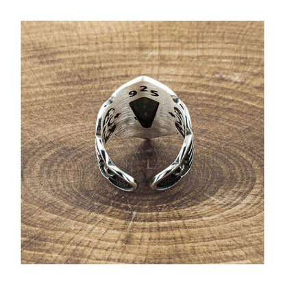 Ottoman Tribe Thumb Men Silver Ring, Ottoman Islamic Limited Edition RIng