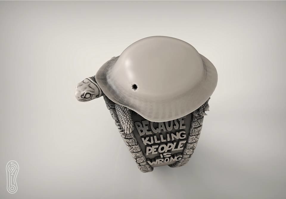 Zyan Gems | Antique Designed Turtle Ring |  Sterling Silver Oxidized Ring