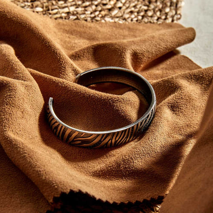 Zyan Gems | Adjustable Modern Style Bangle/kadaa/Handcuff for Men & Boys |  Sterling Silver Bracelet